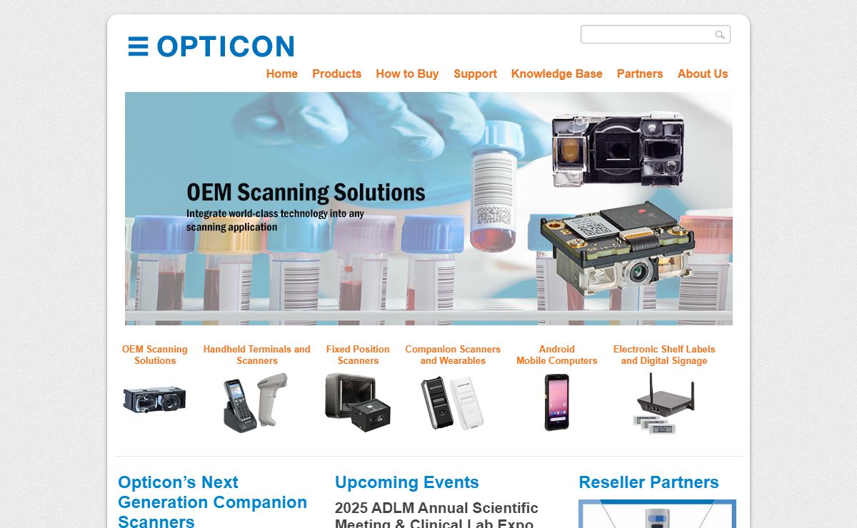 Opticon USA | Home | Opticon Barcode Scanners 1D Lasers and 2D Imagers