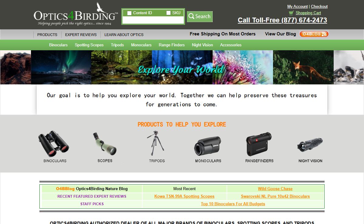 Optics4Birding Low prices on Binoculars, Spotting Scopes, Tripods