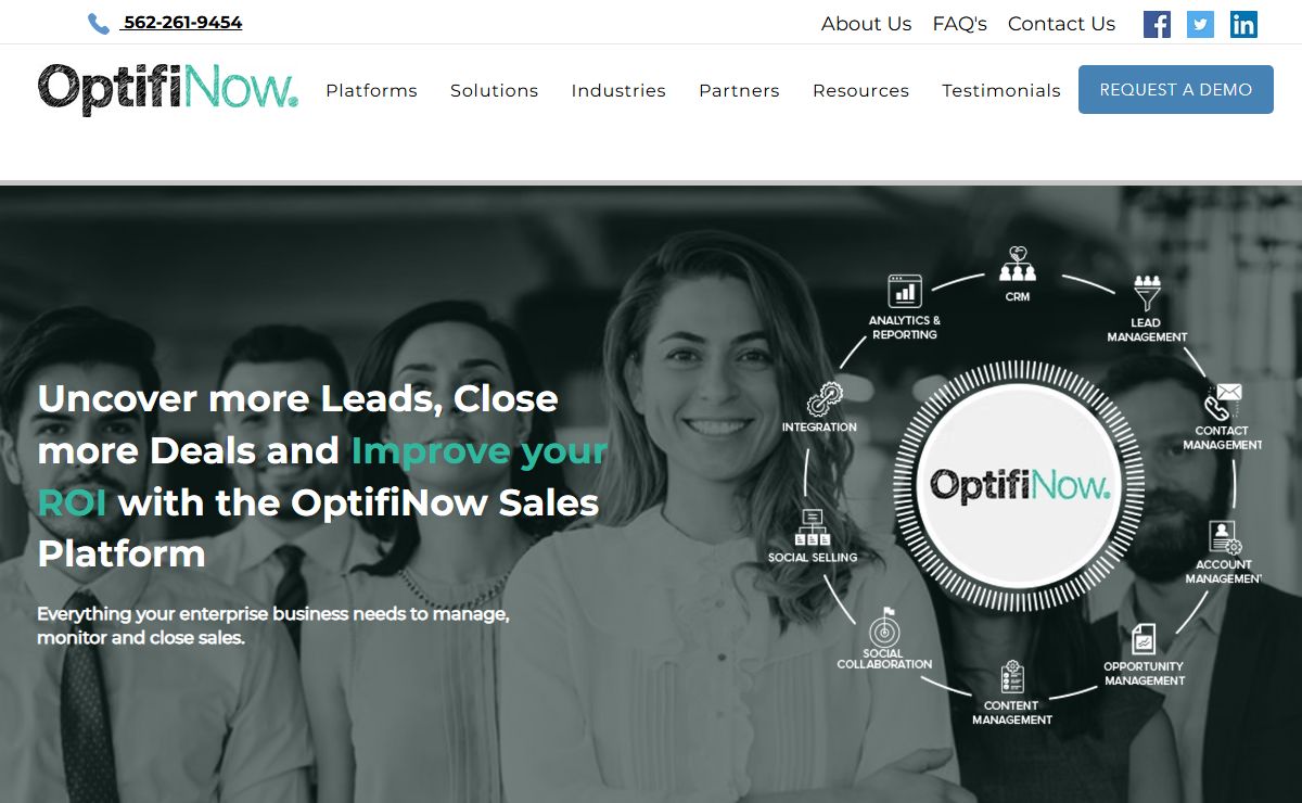 OptifiNow | Enterprise SaaS Sales & Marketing CRM
