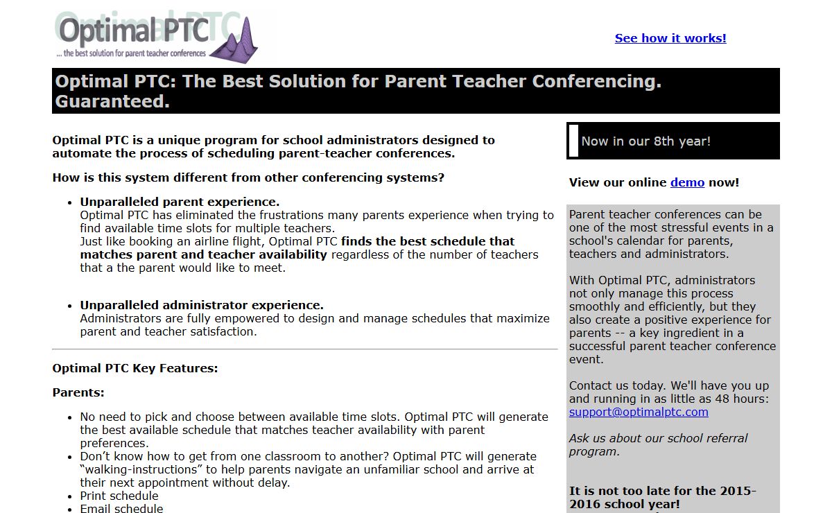 Optimal PTC™ - The Best Parent Teacher Conferencing Software for Your School