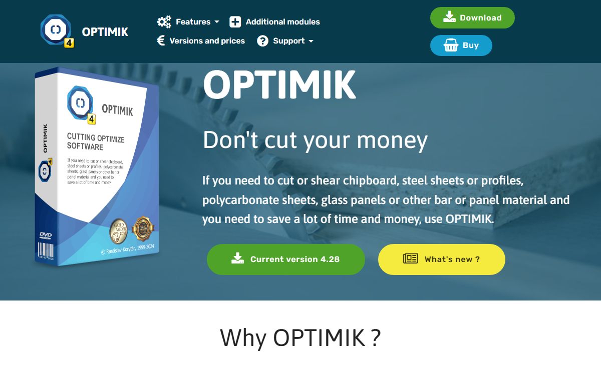 OPTIMIK - cutting optimize software