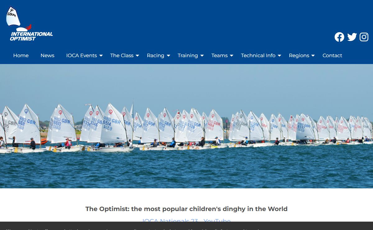 The Optimist: the most popular children's dinghy in the World