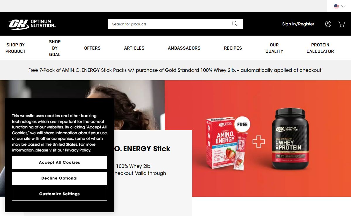 Optimum Nutrition | Homepage