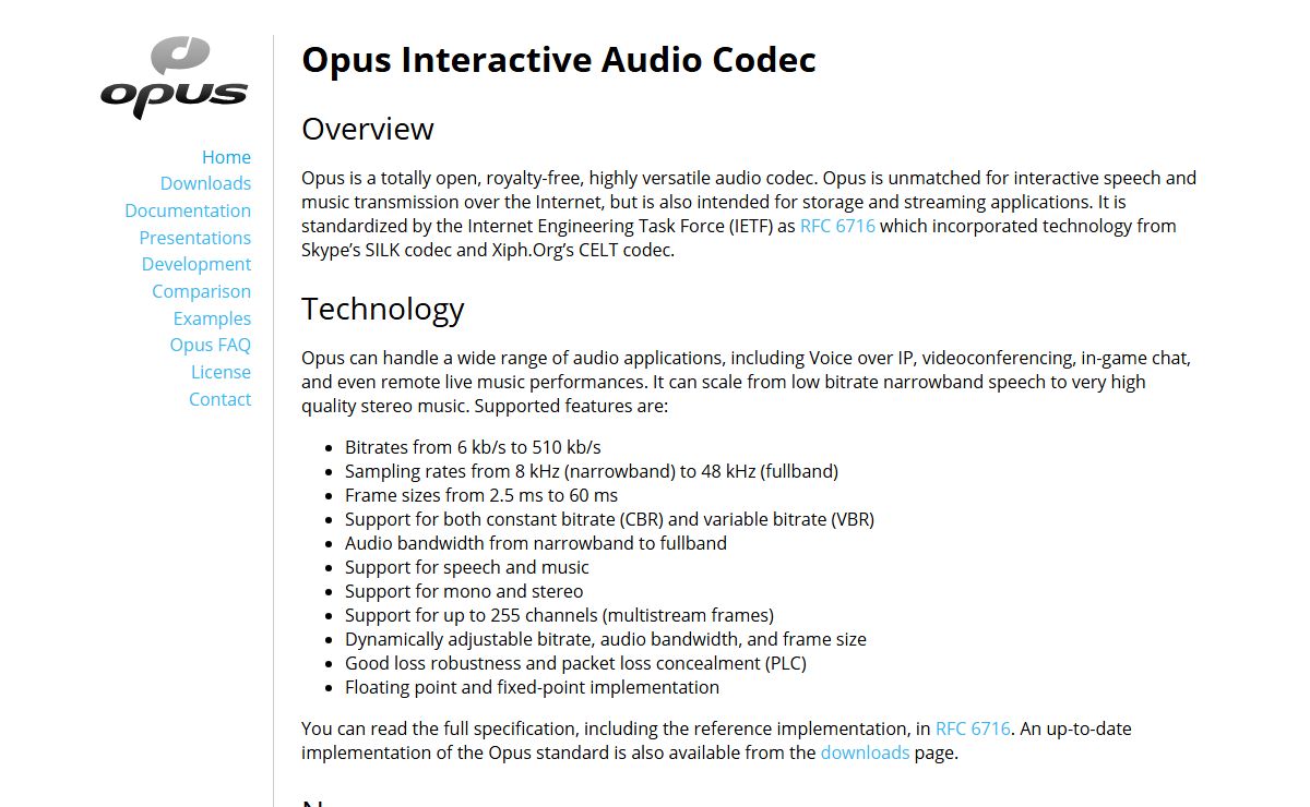 Opus Codec