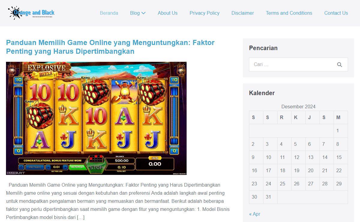 Orangeandblack.net - Daftar Situs Bocoran Slot Gacor Hari Ini 24jam