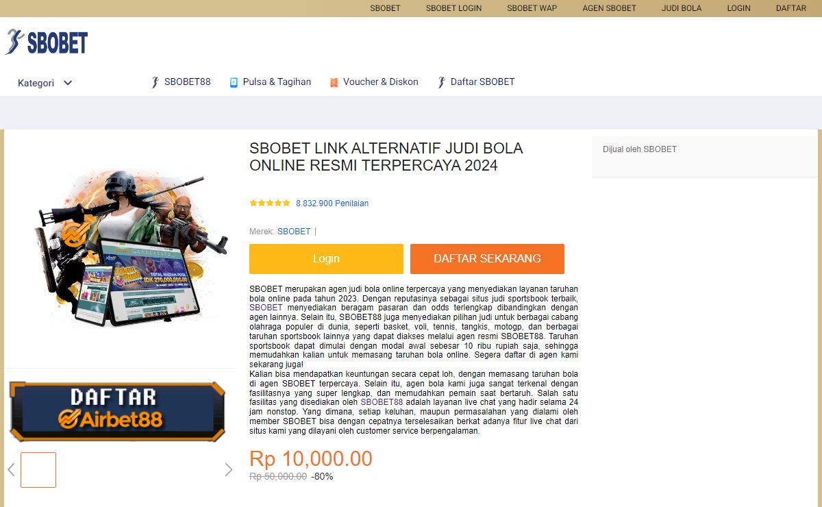 SBOBET LINK ALTERNATIF JUDI BOLA ONLINE RESMI TERPERCAYA 2024
