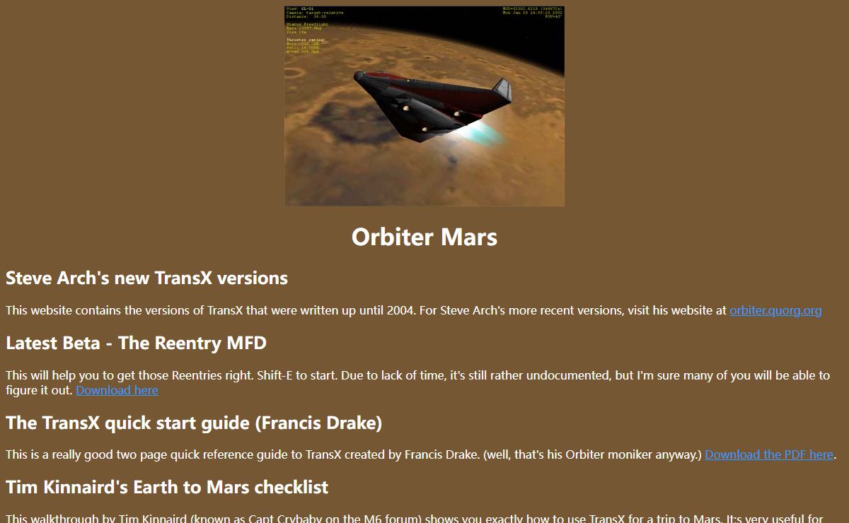 Orbiter Mars