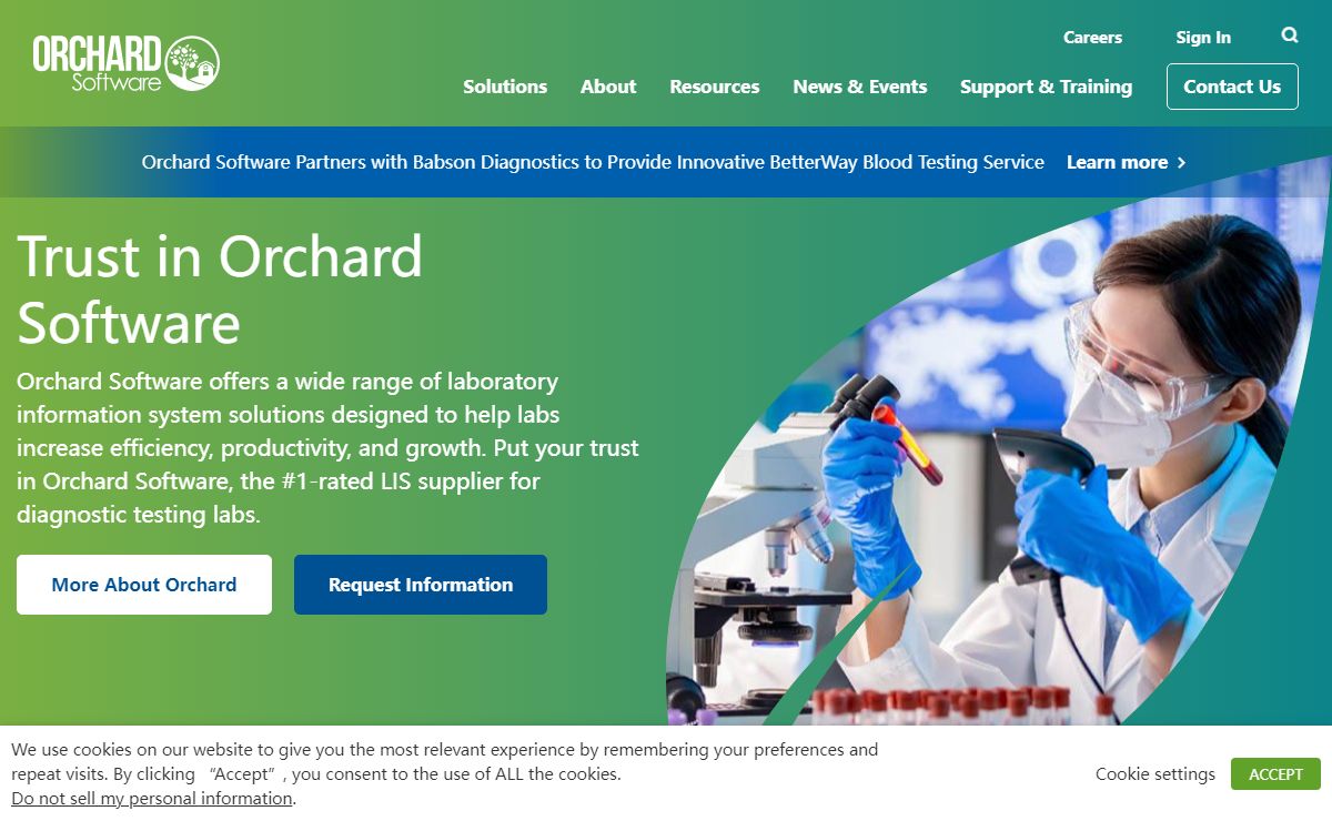 Orchard Software | Laboratory Information Systems | LIS Software