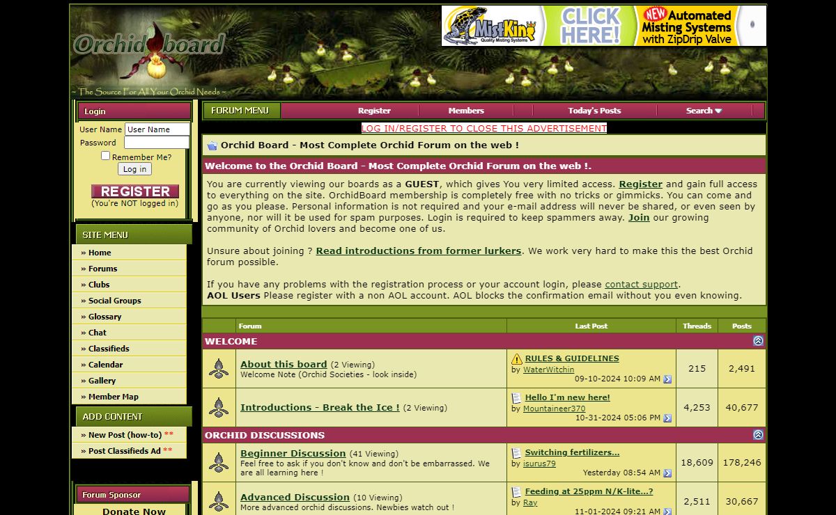 Orchid Board - Most Complete Orchid Forum on the web !