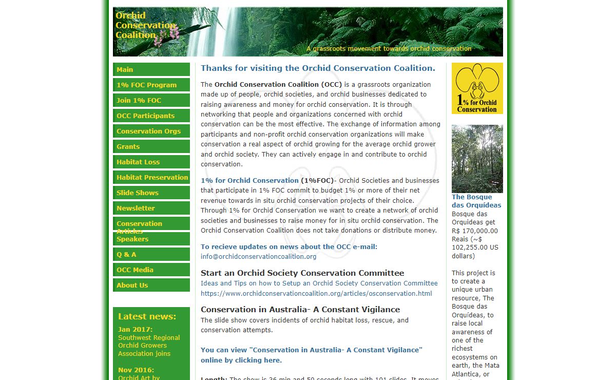 Orchid Conservation Coalition