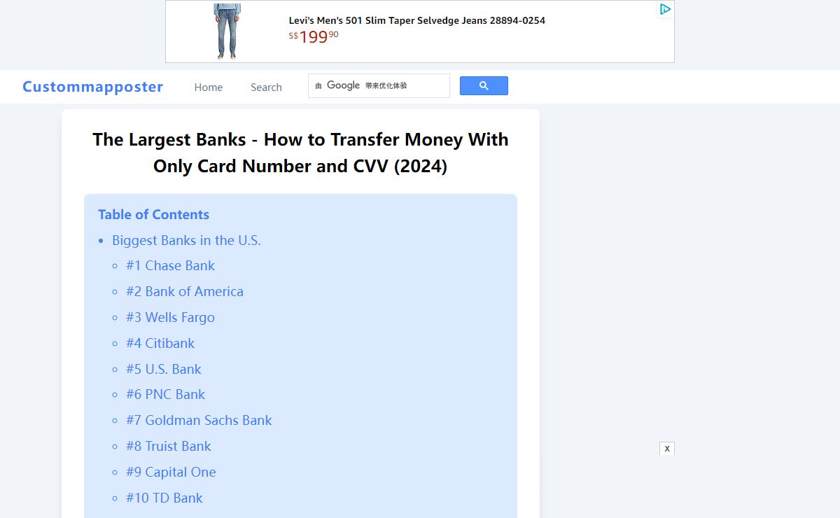The Largest Banks - ​​How to Transfer Money With Only Card Number and CVV (2024)