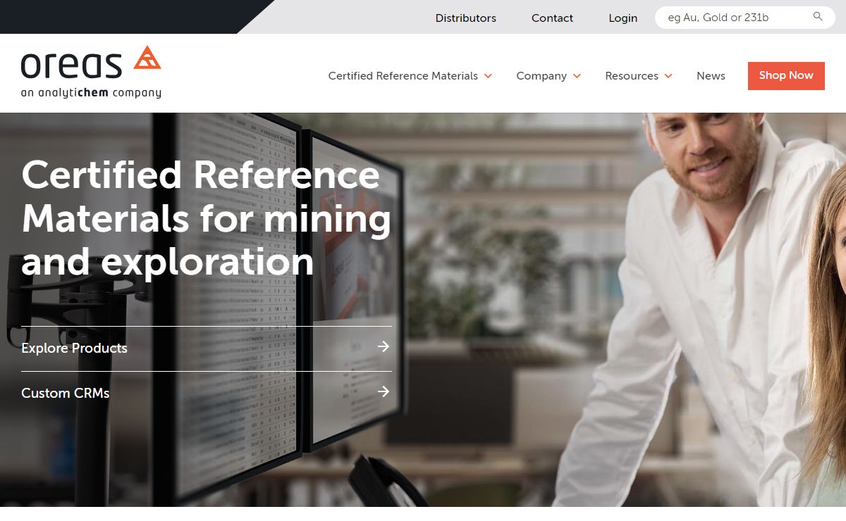 OREAS | Certified Reference Materials for Mining & Exploration