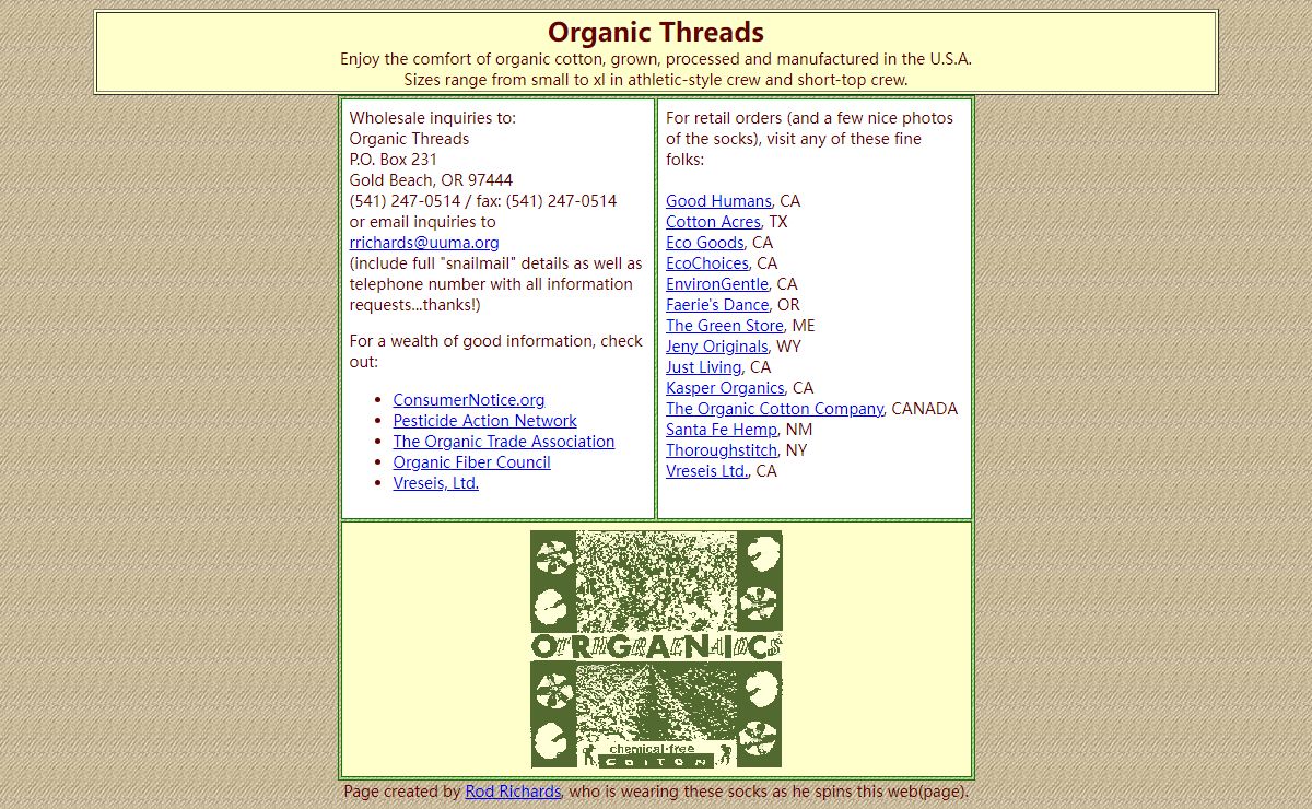 Organic Threads - Organic Cotton Socks