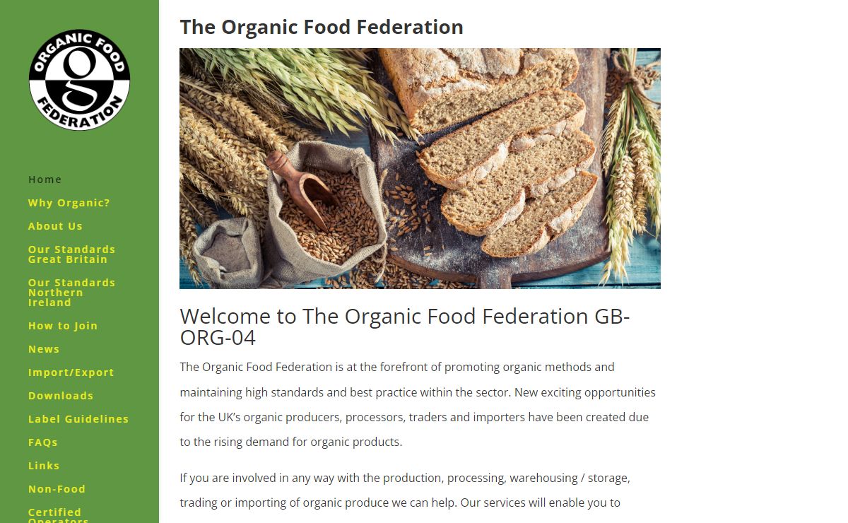 Organic Food Federation | Food Federation
