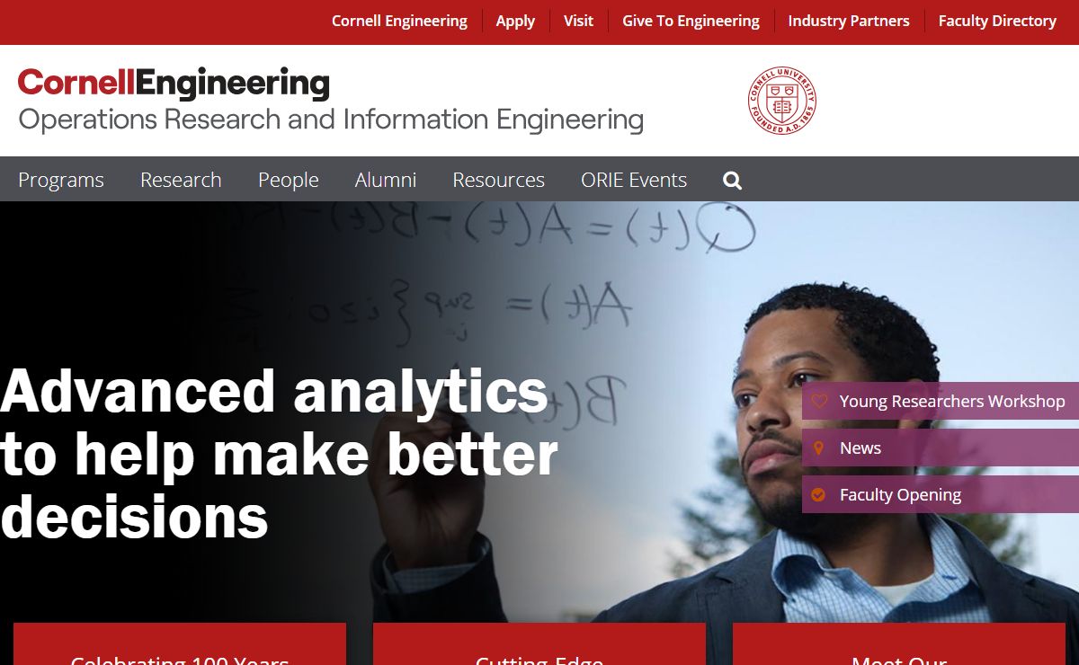 Operations Research and Information Engineering | Operations Research and Information Engineering