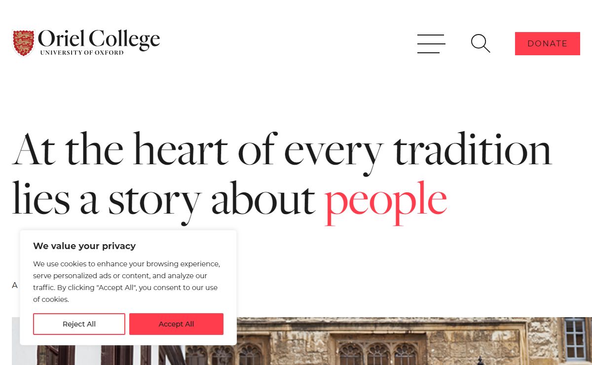 Home Page - Oriel College