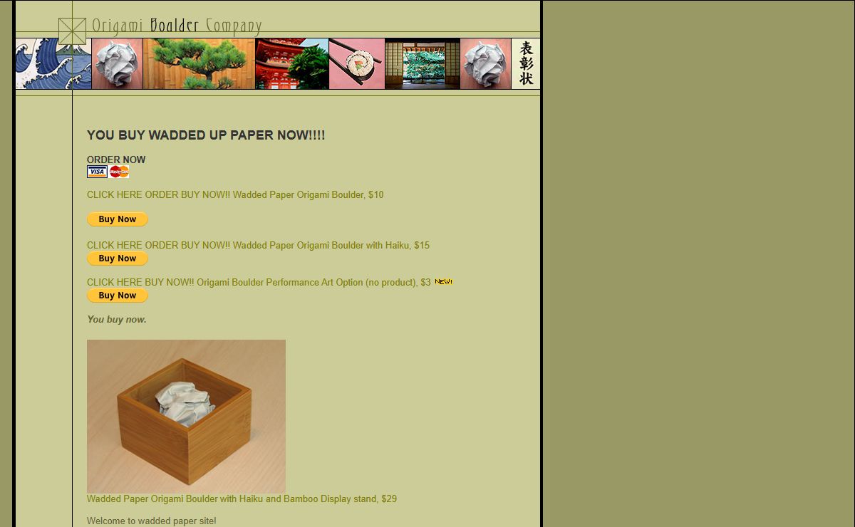 Origami Boulder Company -- Original Origami Gifts!
