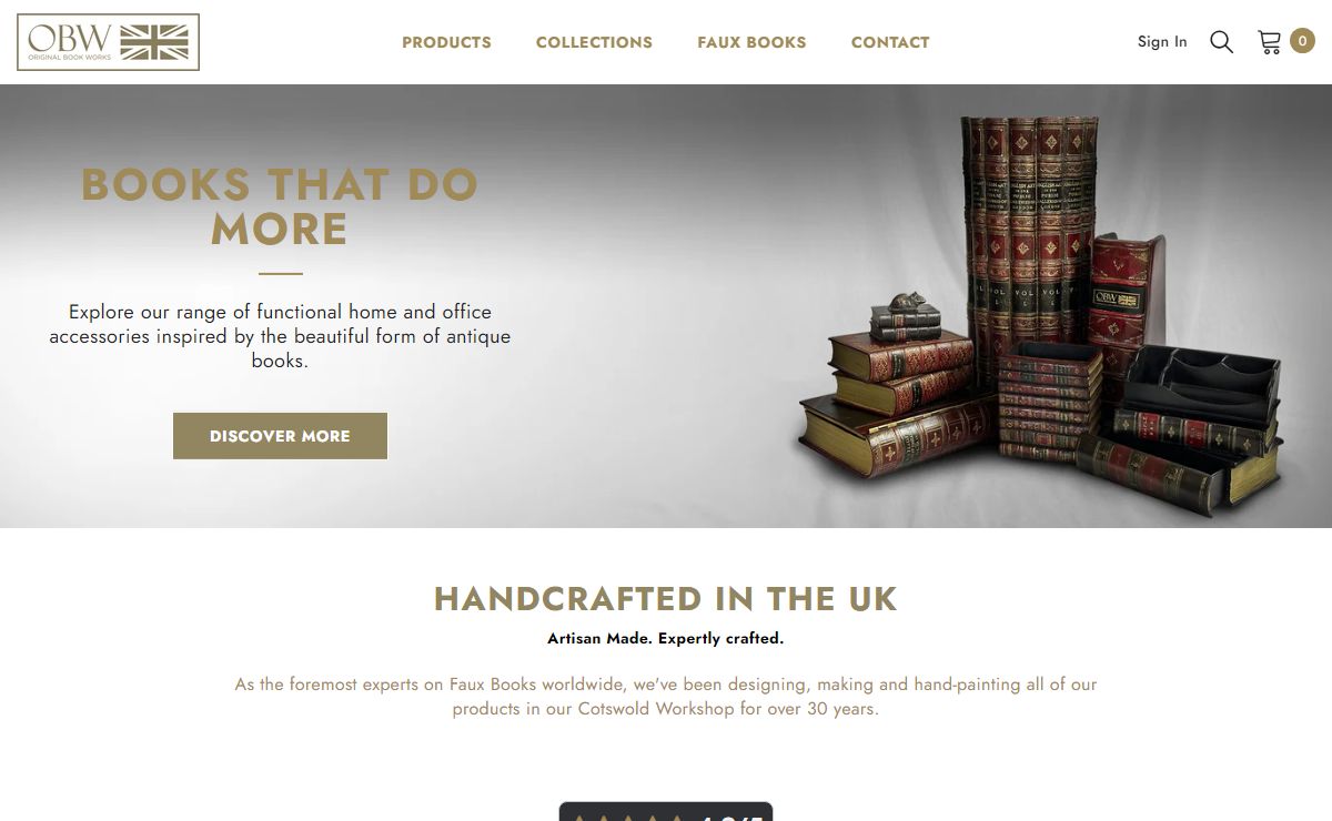 Home and office accessories, handmade in the style of antique books. – Original Book Works