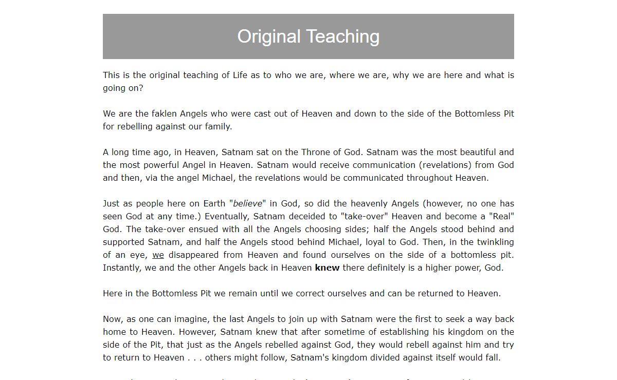 Original Teachings of Jesus