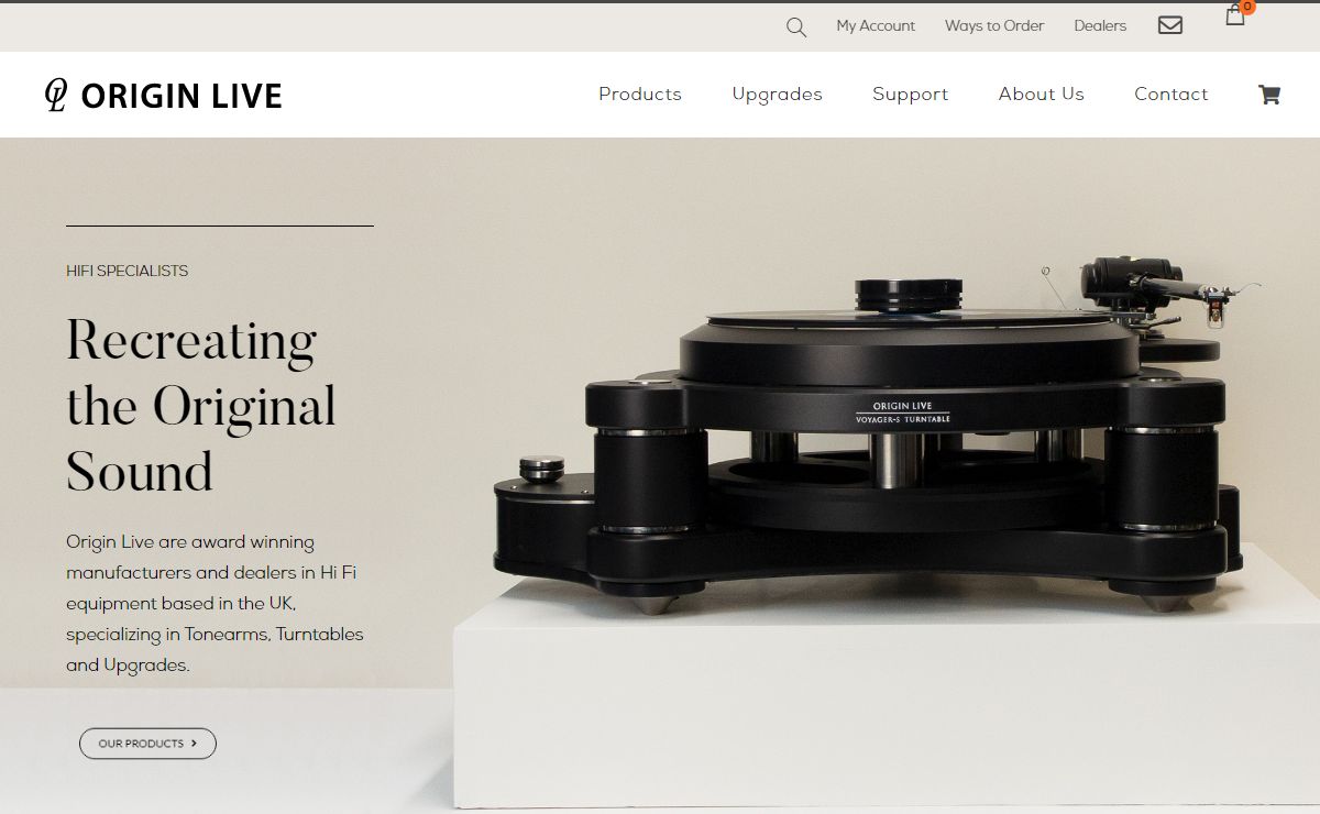 Origin Live Award Winning Hi Fi for Outstanding Performance