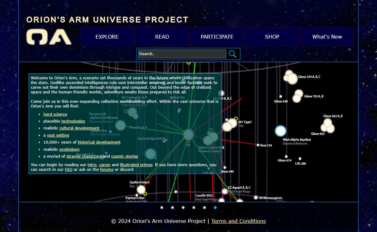 Welcome to the Orion's Arm Universe Project