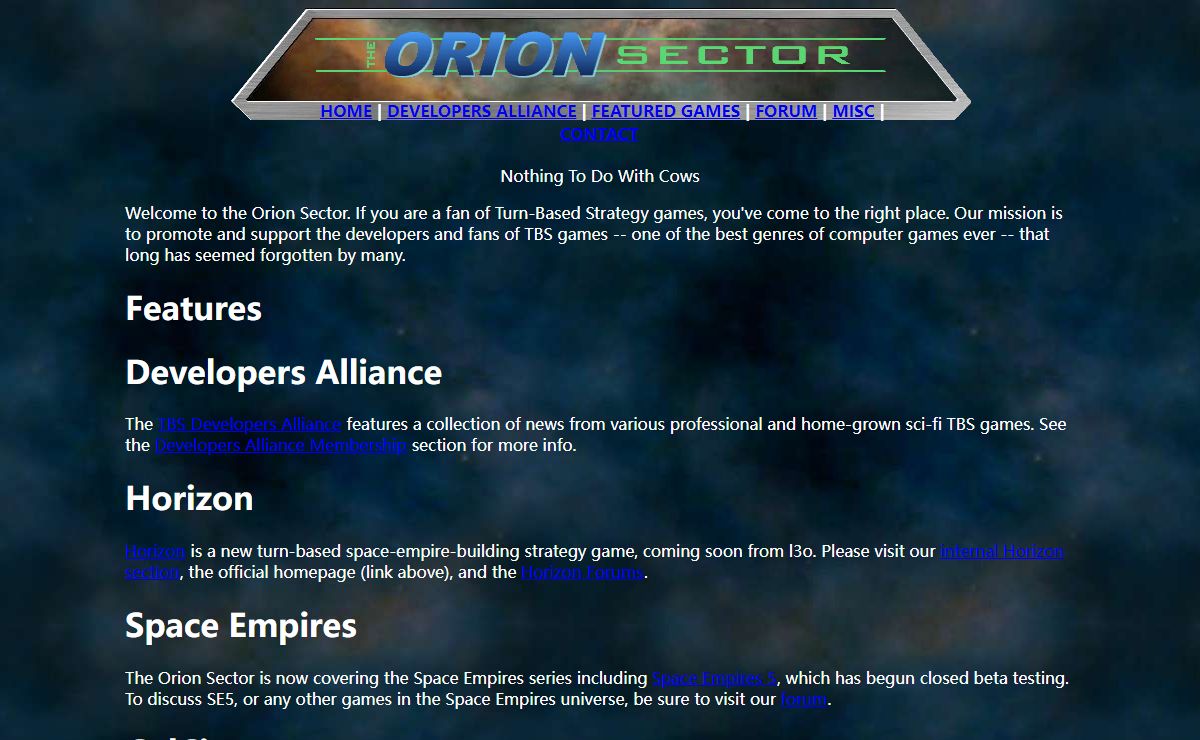 The Orion Sector
