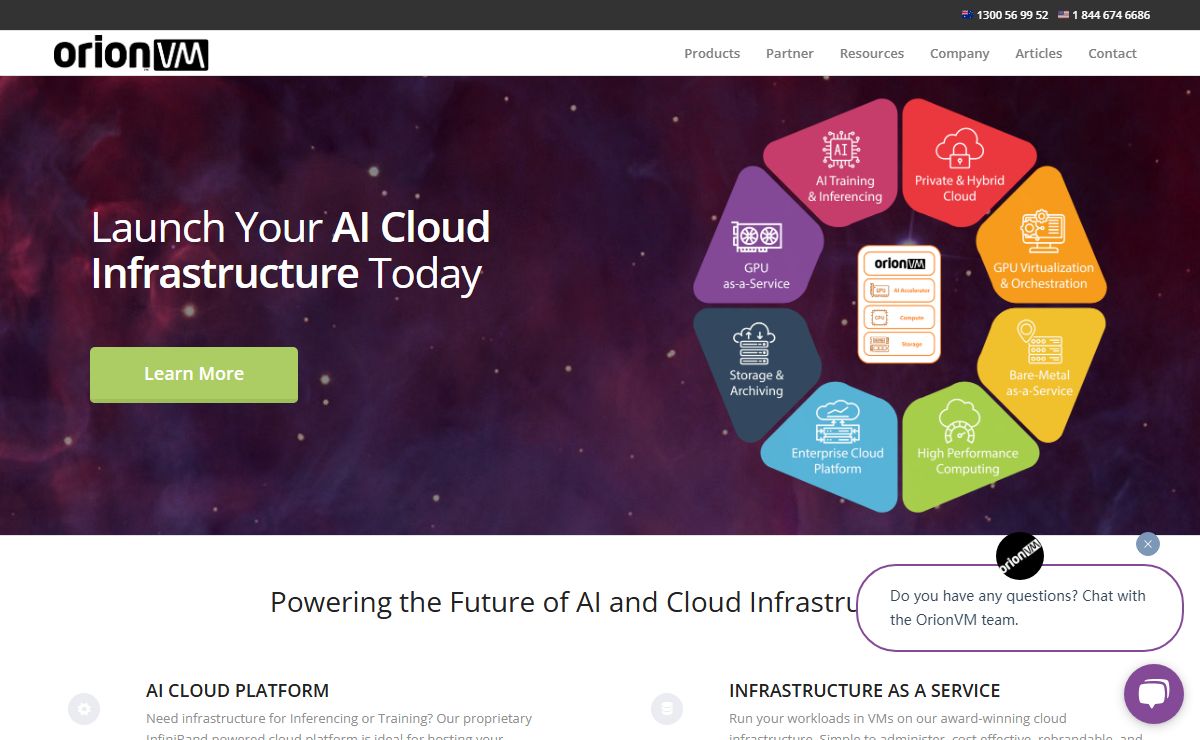 OrionVM – Wholesale IaaS Cloud Platform