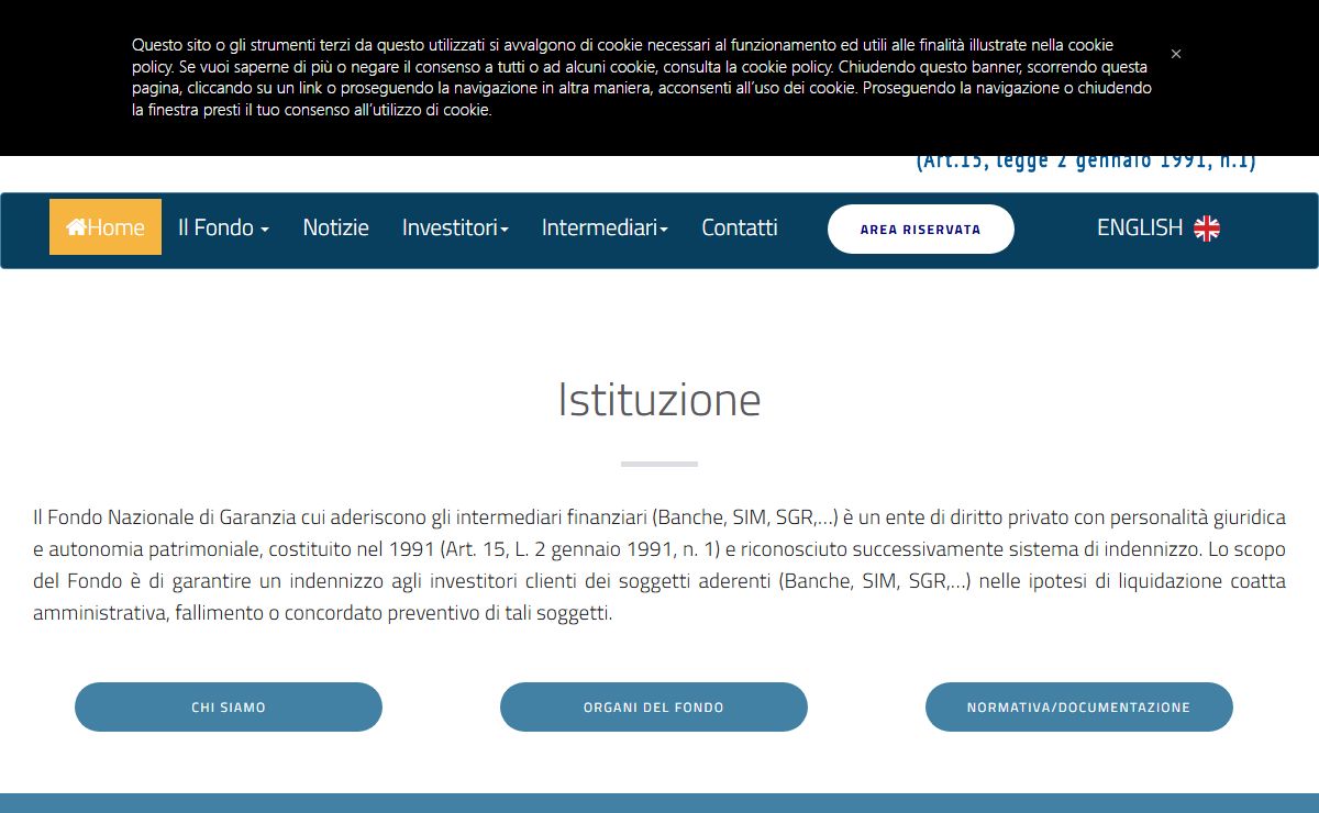 Fondo Nazionale di Garanzia - Home Page