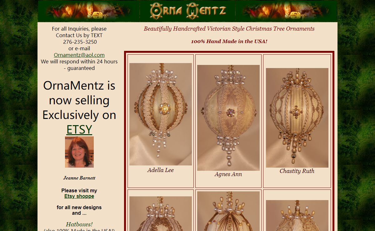 Christmas Ornaments | Victorian Prints | Hat Boxes | Wedding Favors