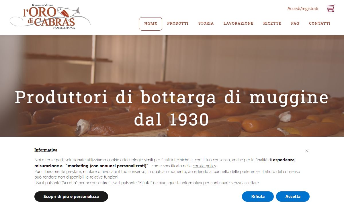 l’ORO di CABRAS – Dal 1930 bottarga di muggine