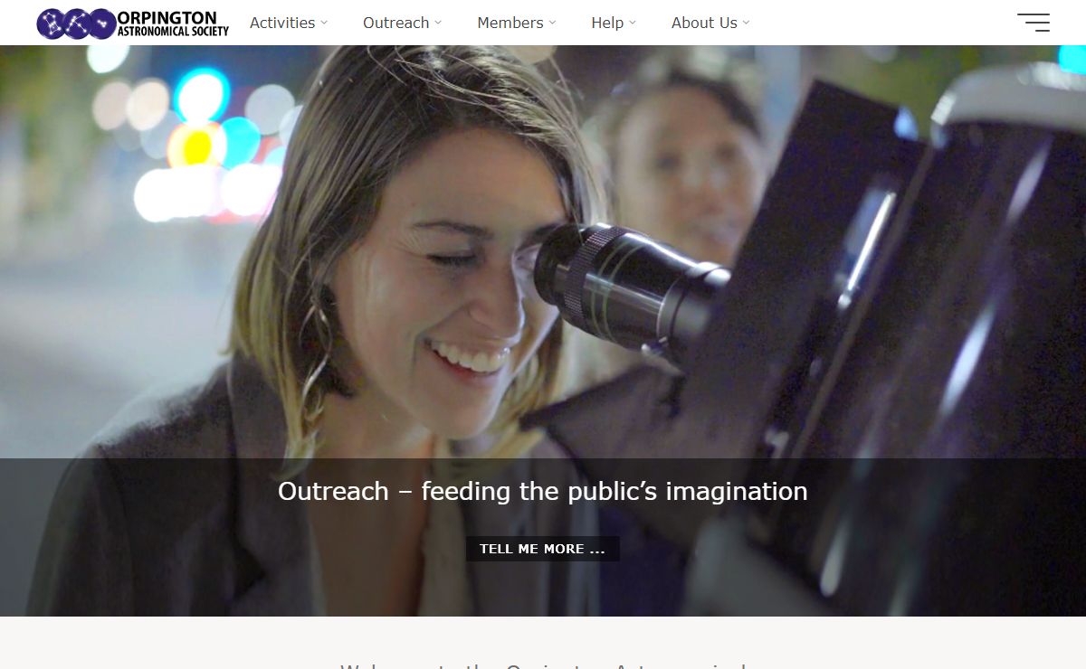 Welcome to the Orpington Astronomical Society website
