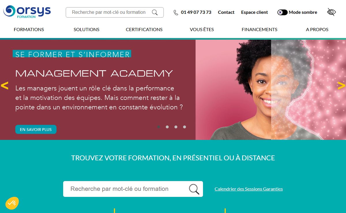 ORSYS - Organisme de formation en IT, management et autres métiers