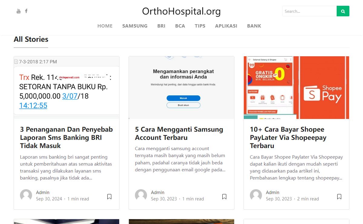 OrthoHospital.org | Situs OrthoHospital.org