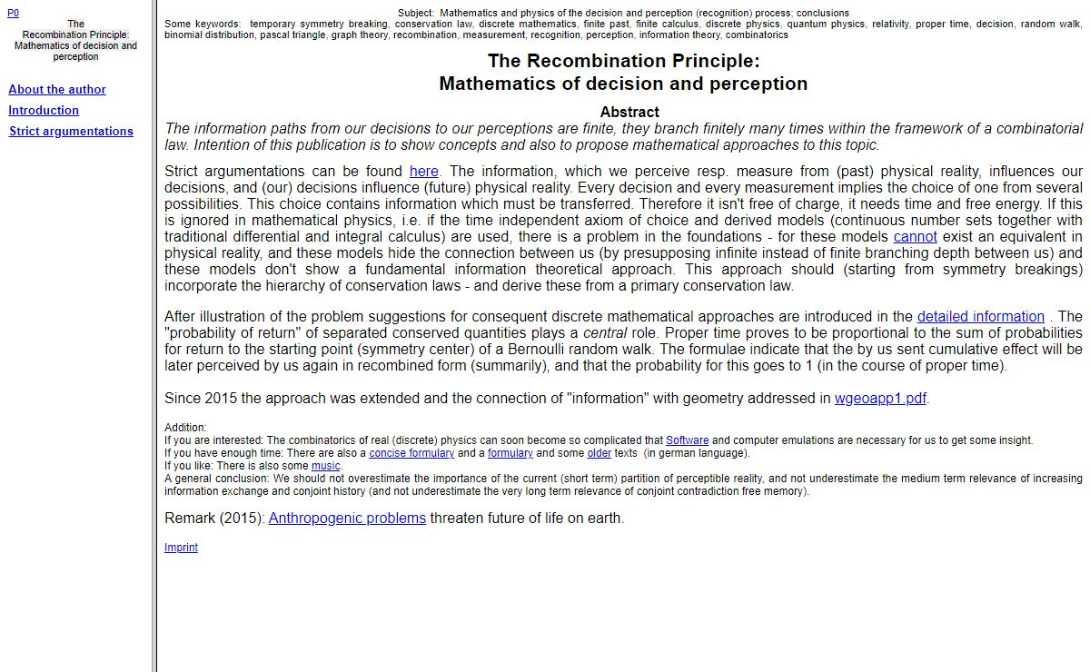The Recombination Principle: Mathematics of decision and perception (index.htm)