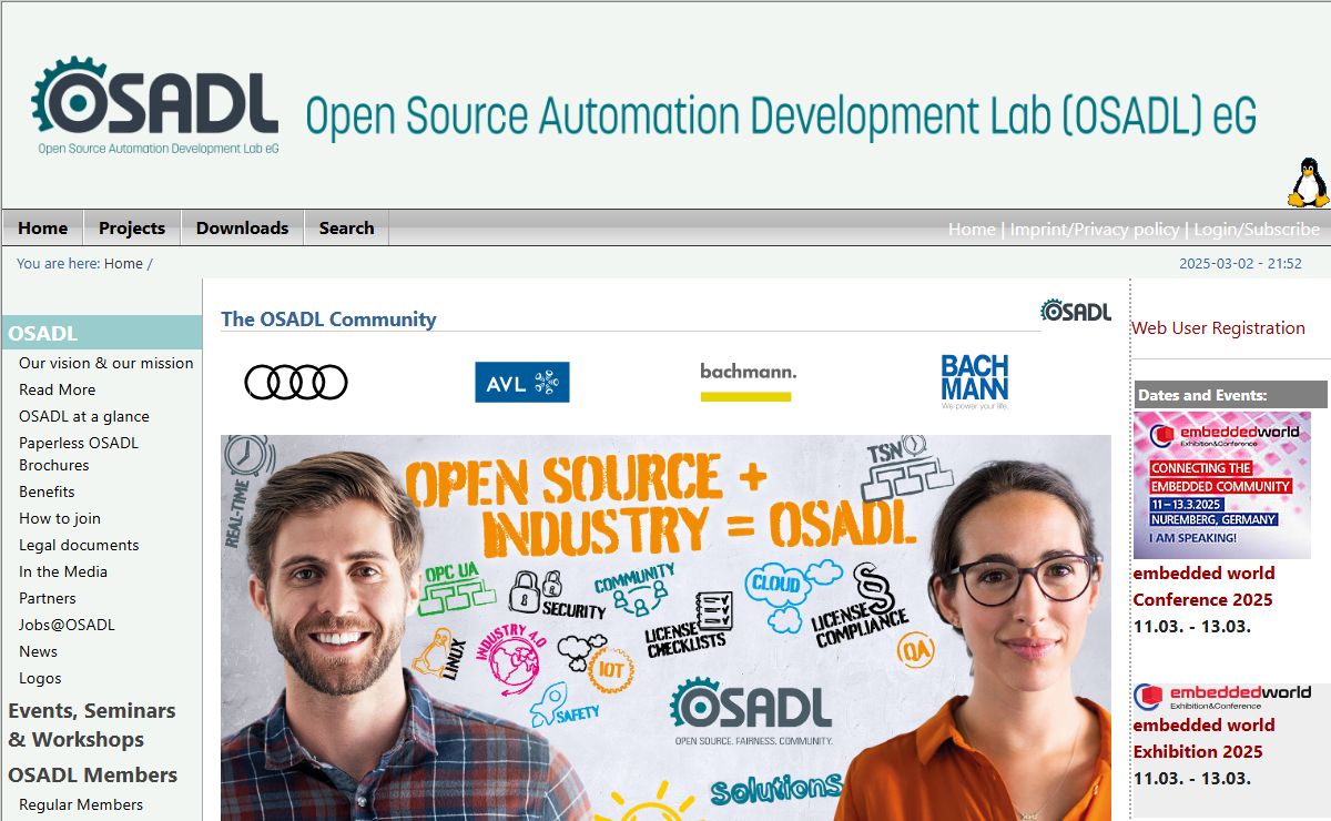 OSADL: OSADL - Open Source Automation Development Lab eG
