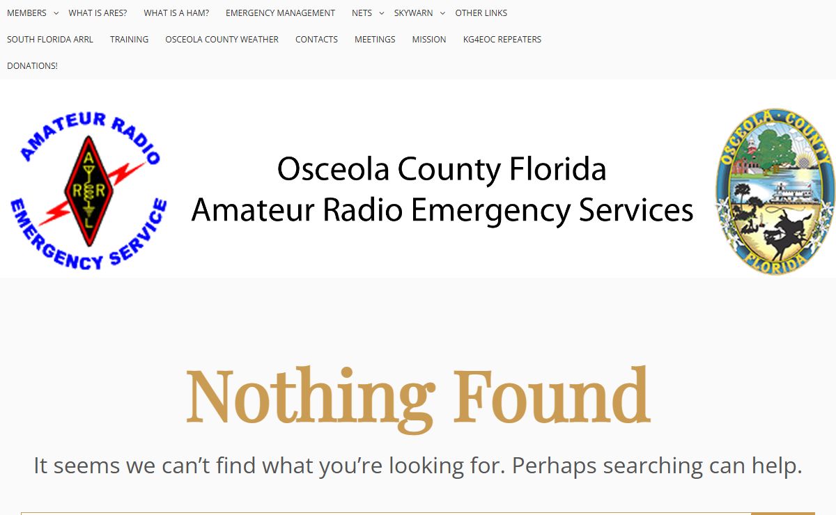 Osceola County Florida Amateur Radio Emergency Services