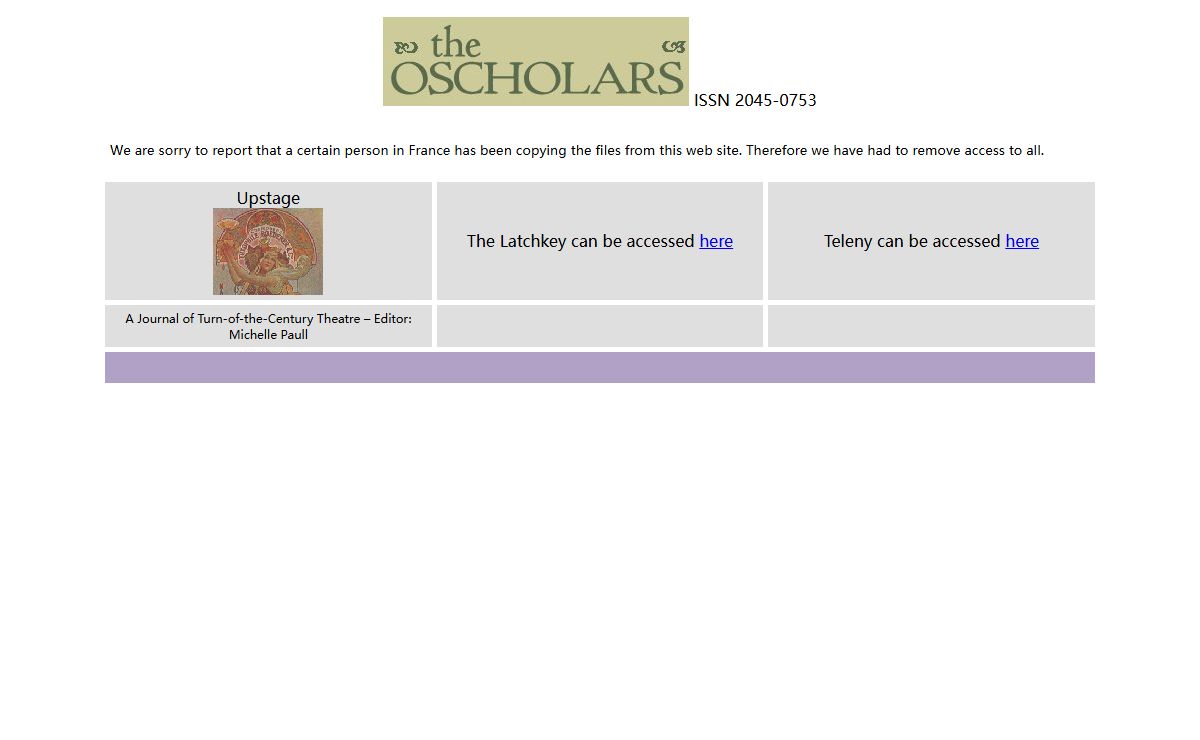 The Oscholars