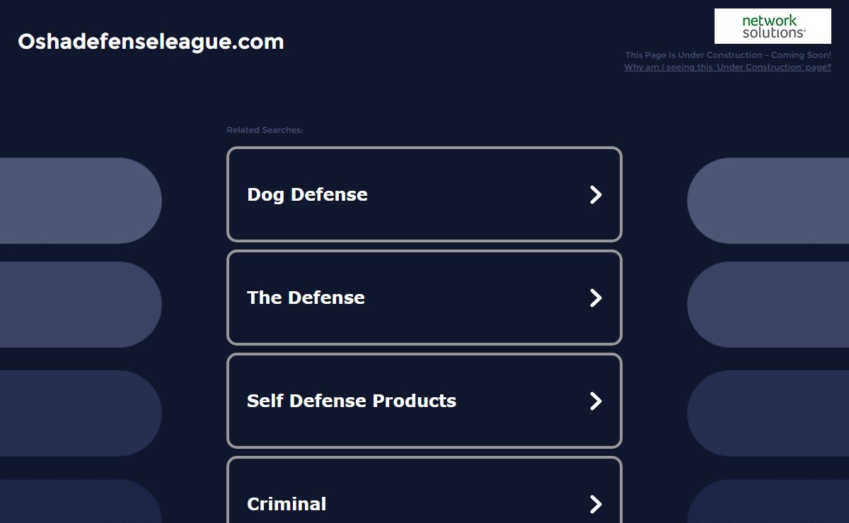 Oshadefenseleague.com