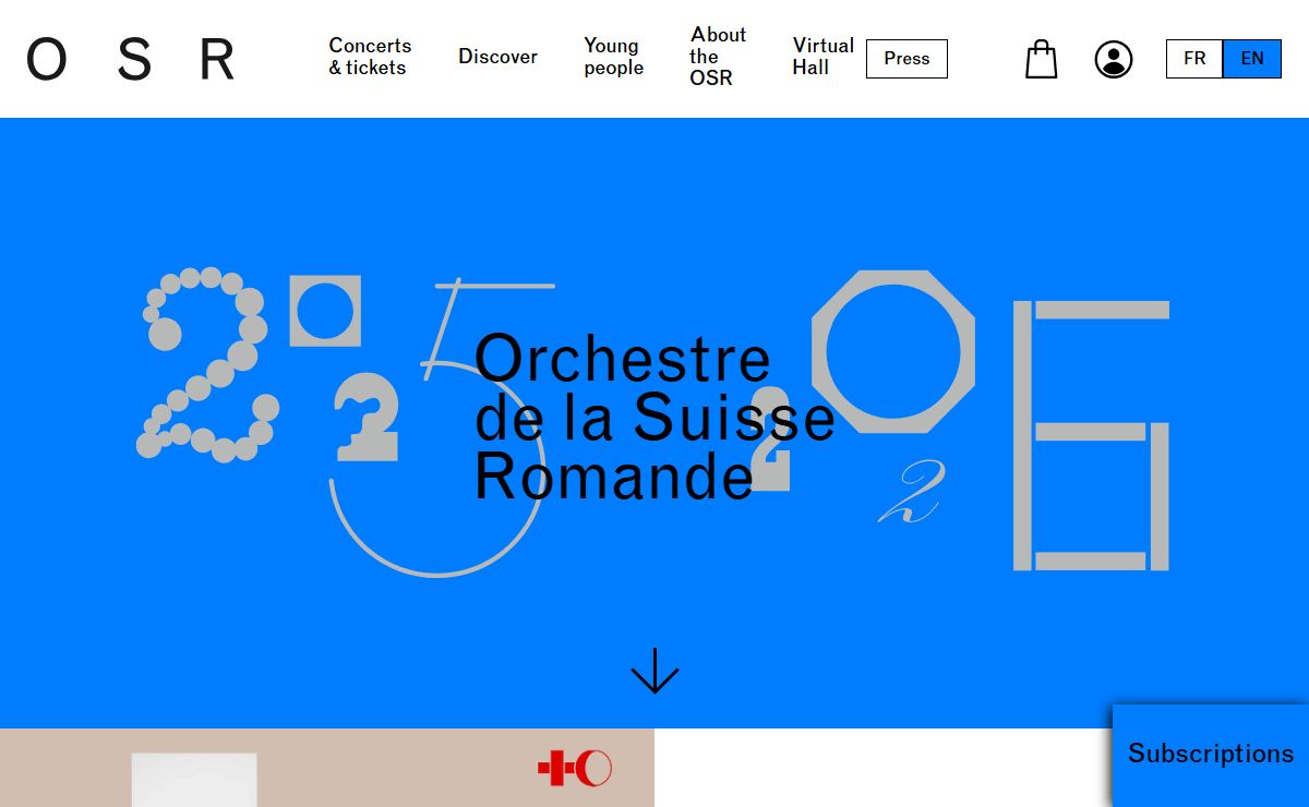 Orchestre de la Suisse Romande | OSR - Orchestre de la Suisse Romande