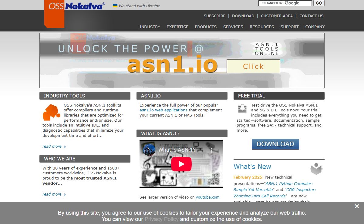 ASN.1 and LTE/5G Tools and Services | OSS Nokalva
