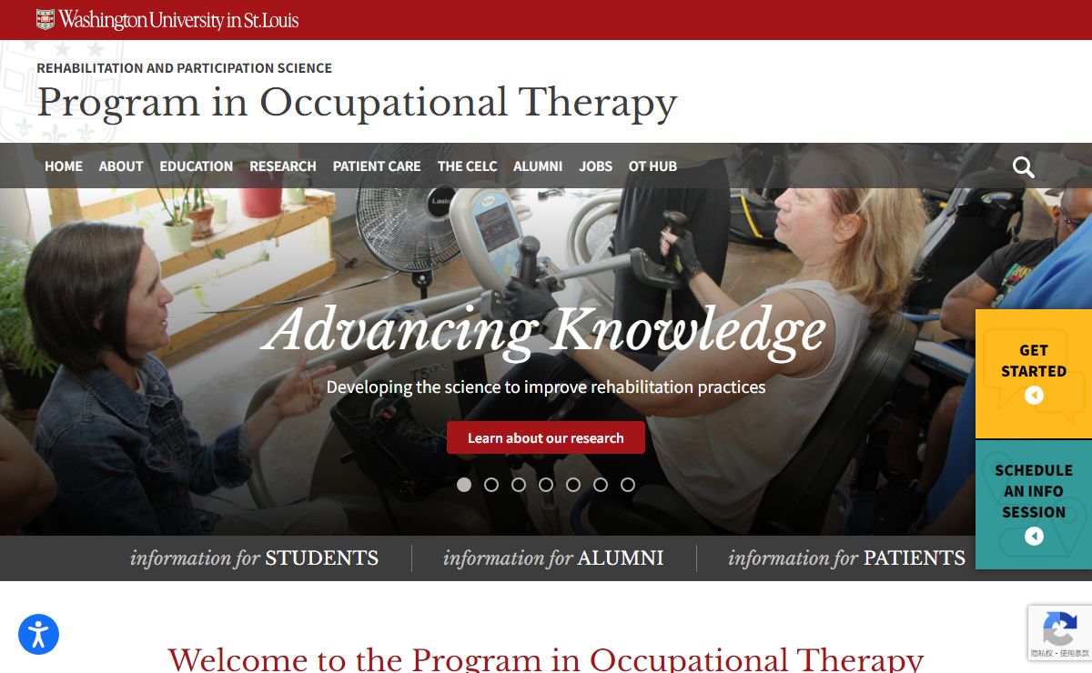 Washington University Occupational Therapy (WUSTL OT) | St. Louis, MO | WUSTL Occupational Therapy