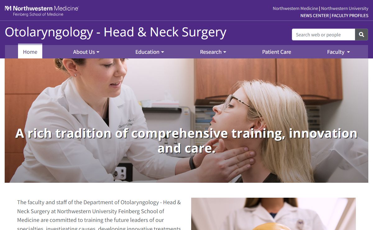 Home: Otolaryngology - Head & Neck Surgery : Feinberg School of Medicine