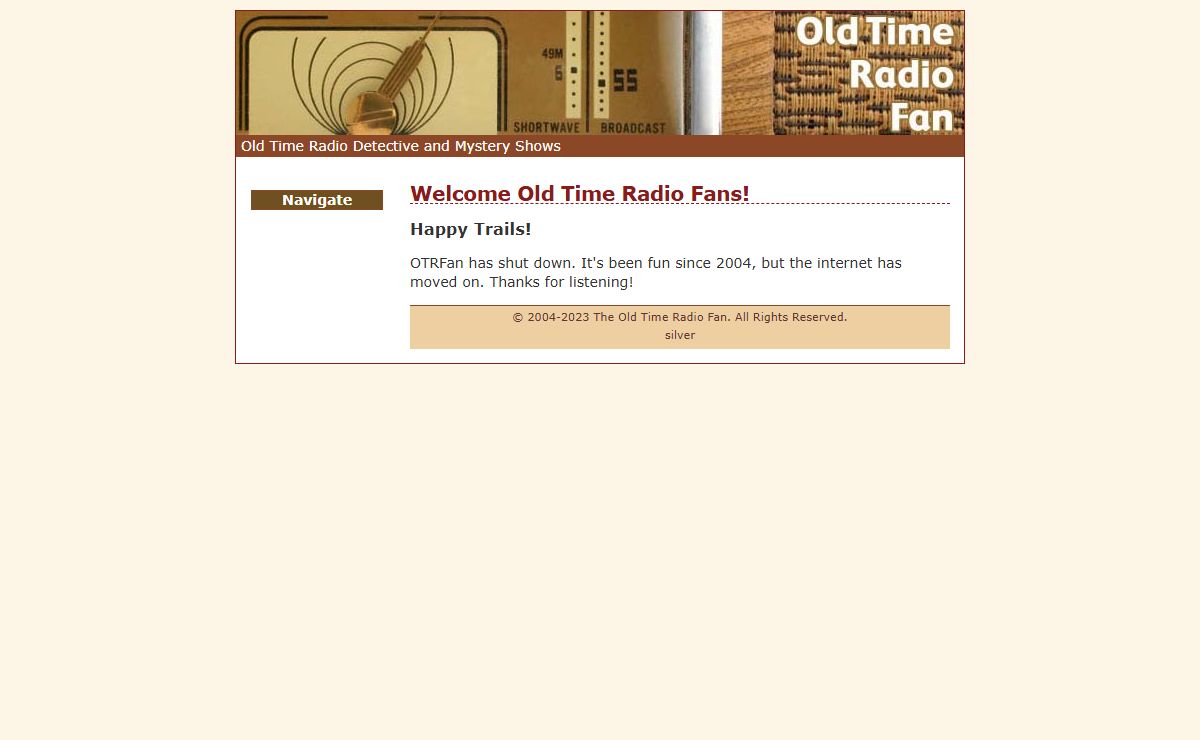 Old Time Radio Fan