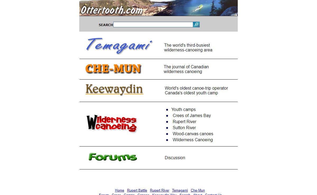 Ottertooth.com - Wilderness Canoeing