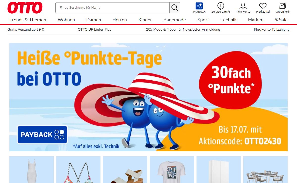 OTTO Online Shop | Mode & Trends - Möbel & Living - Technik & Multimedia