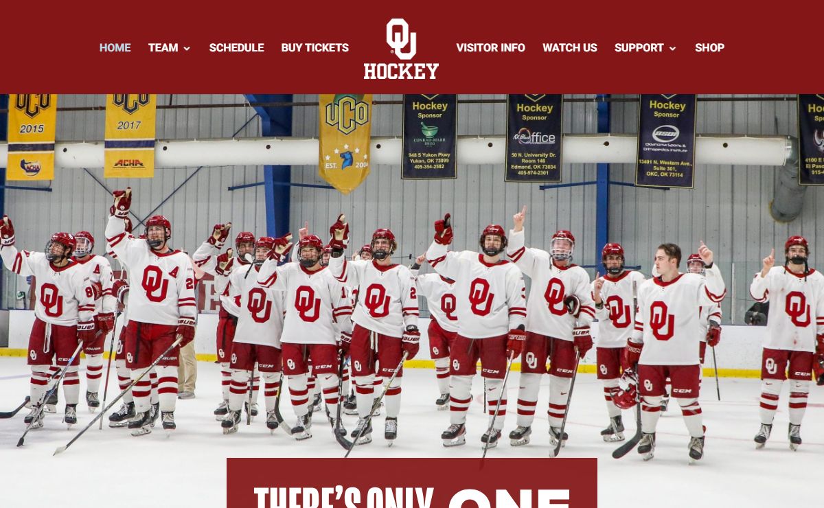 Oklahoma University Hockey | There's Only One
