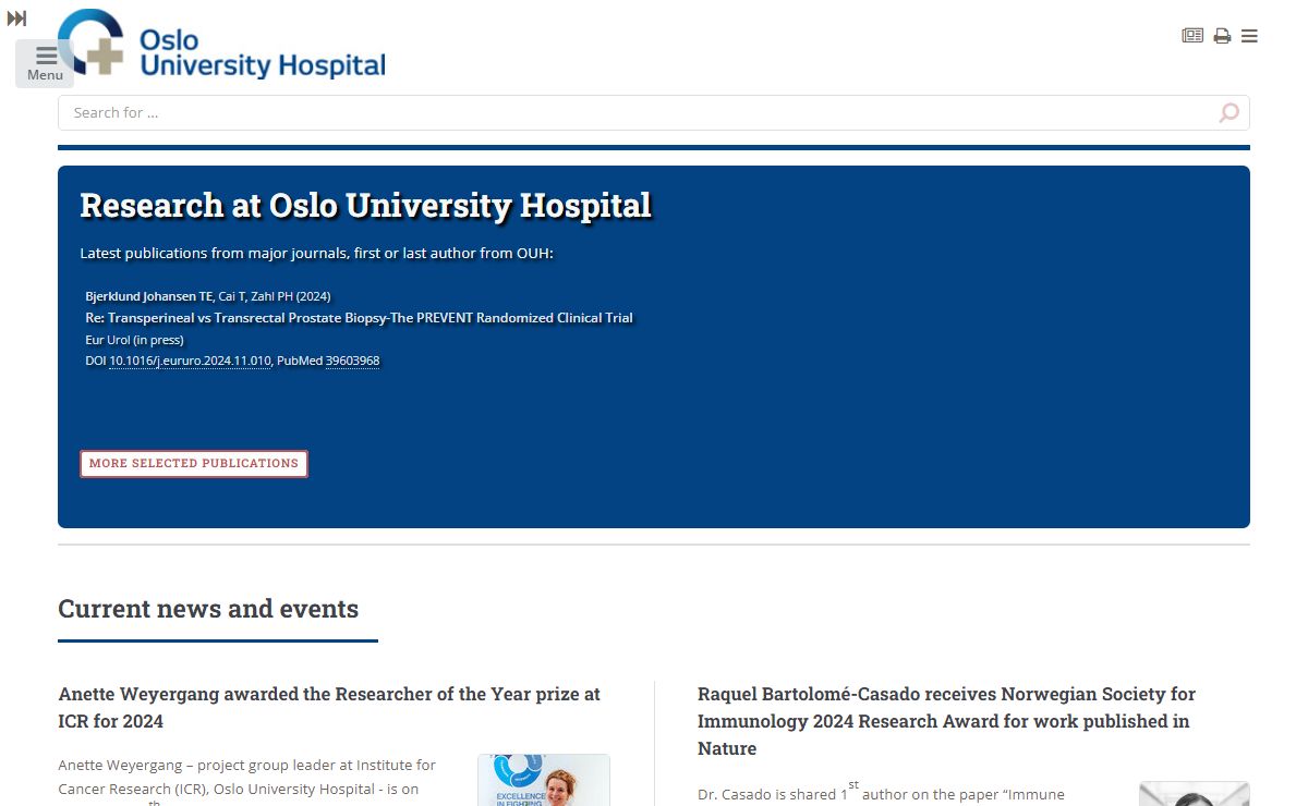 Oslo University Hospital Research