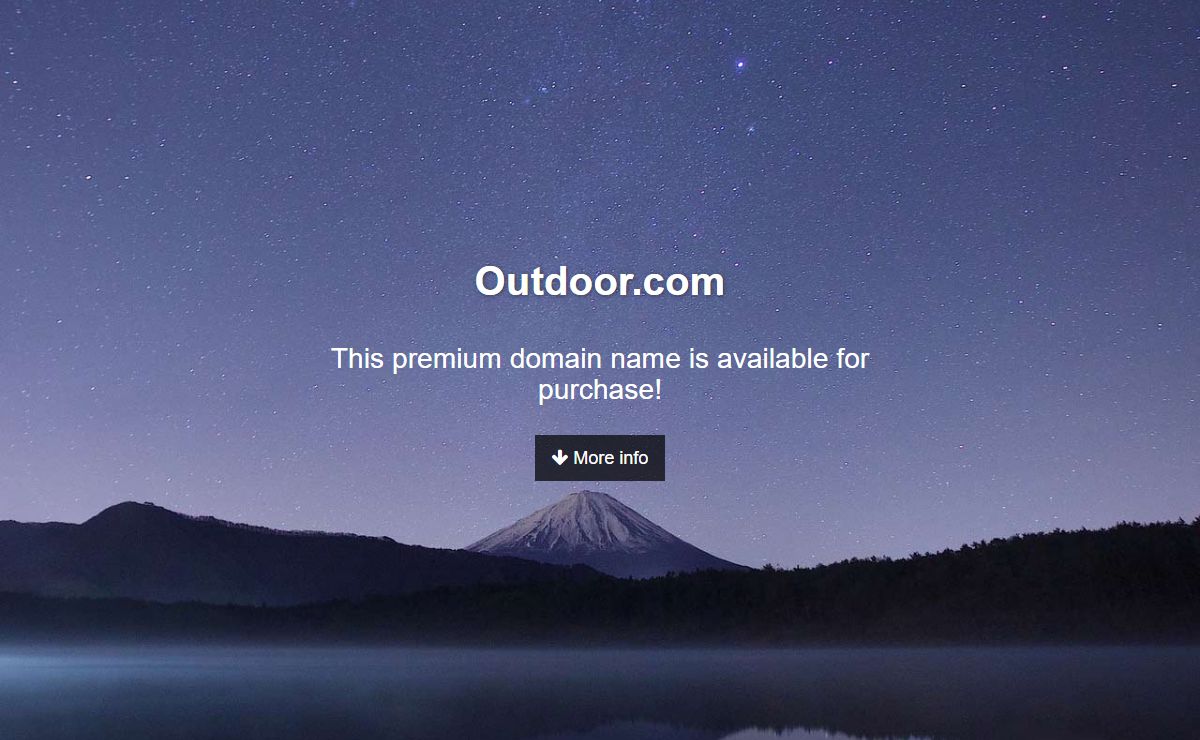 Outdoor.com domain name is for sale. Inquire now.