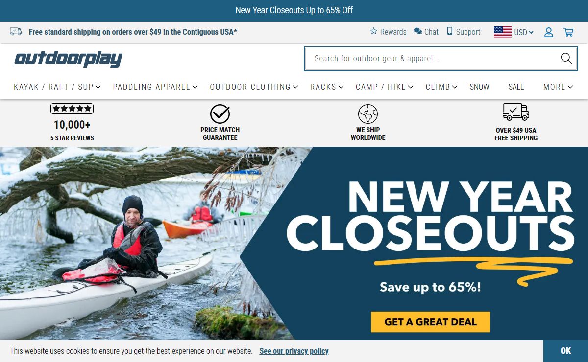 Kayak Store Online | Shop Canoe, Camping Gear & More | Outdoorplay
