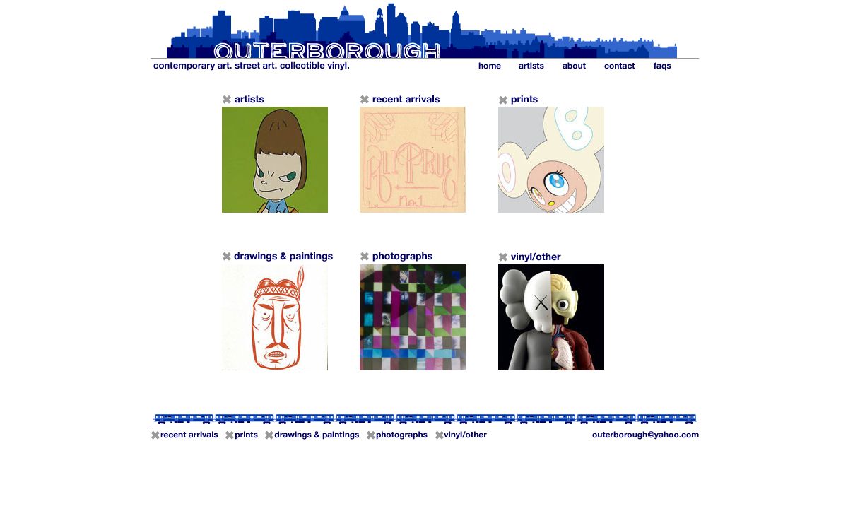 outer borough : contemporary art : street art : collectible vinyl